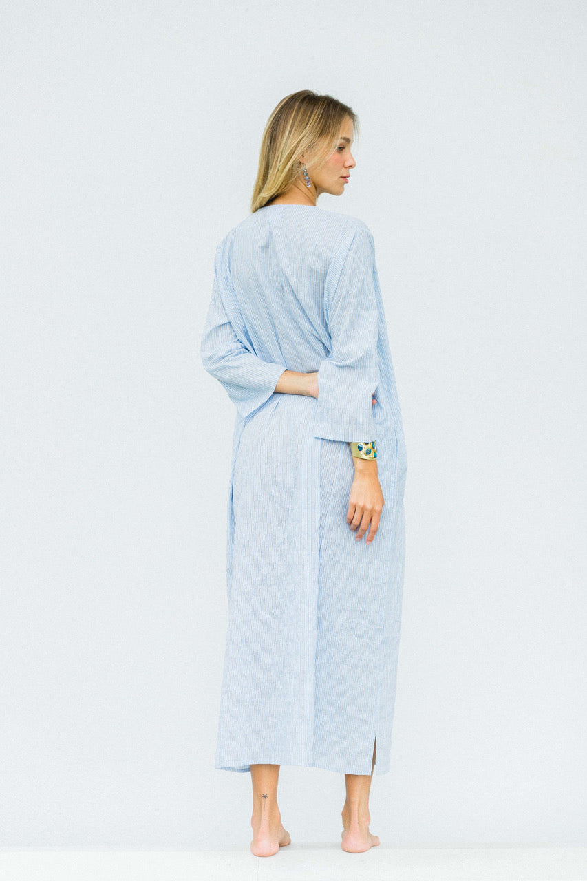 Japanese Cotton Striped Caftan